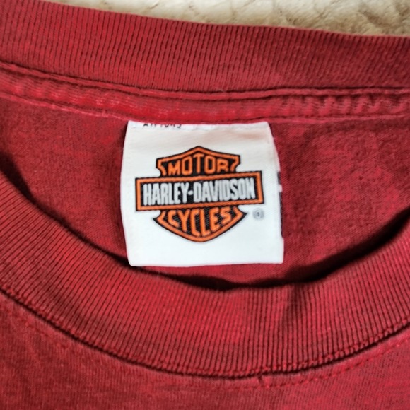 Vintage Harley Davidson Maine Lobster Motorcycle Graphic T-Shirt - Picture 3 of 9